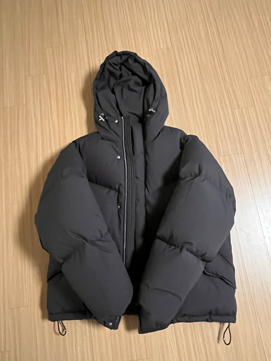 애프터프레이 쉘 후디 푸퍼 다운 그레이 상품이미지3