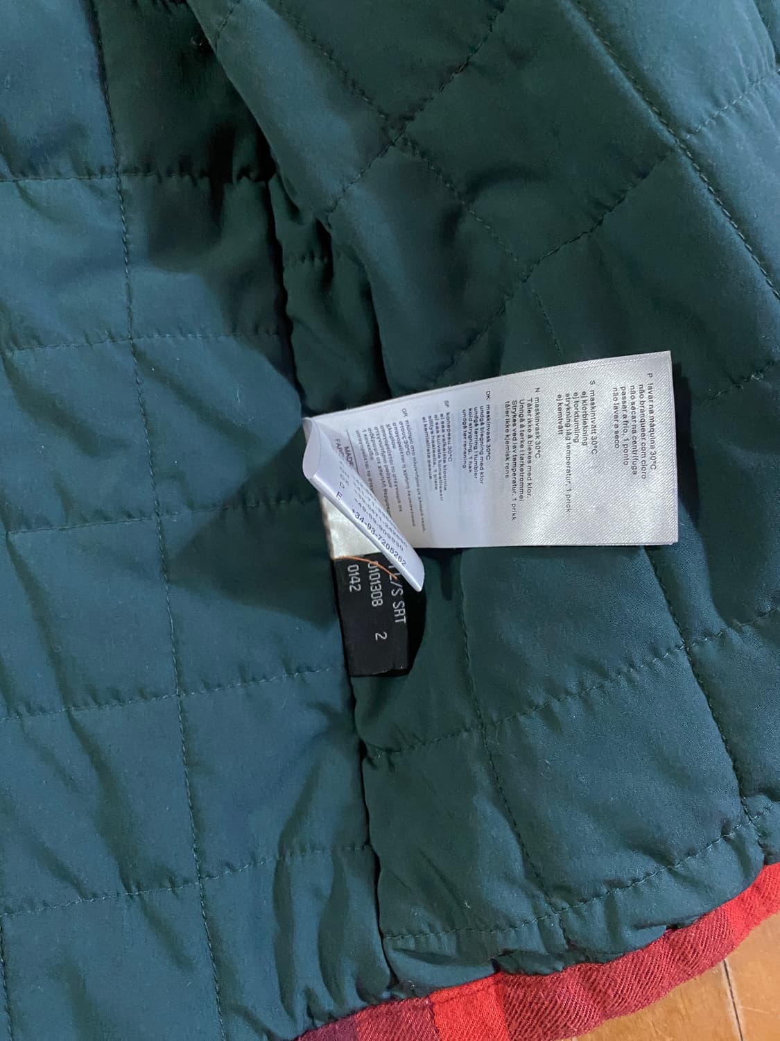 Salewa 누빔 레드 체크 셔츠 남방 ( 105 ) 상품이미지6