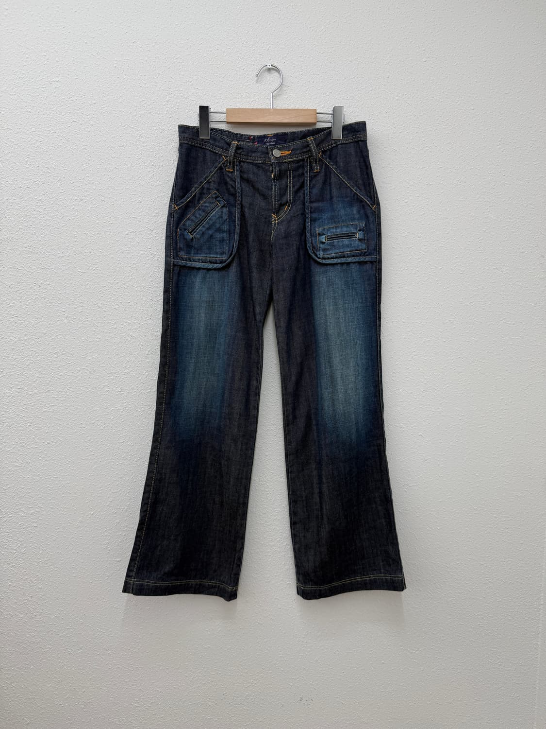 빈티지 nyf vuljen 포켓 디테일 데님 와이드 팬츠 상품이미지1