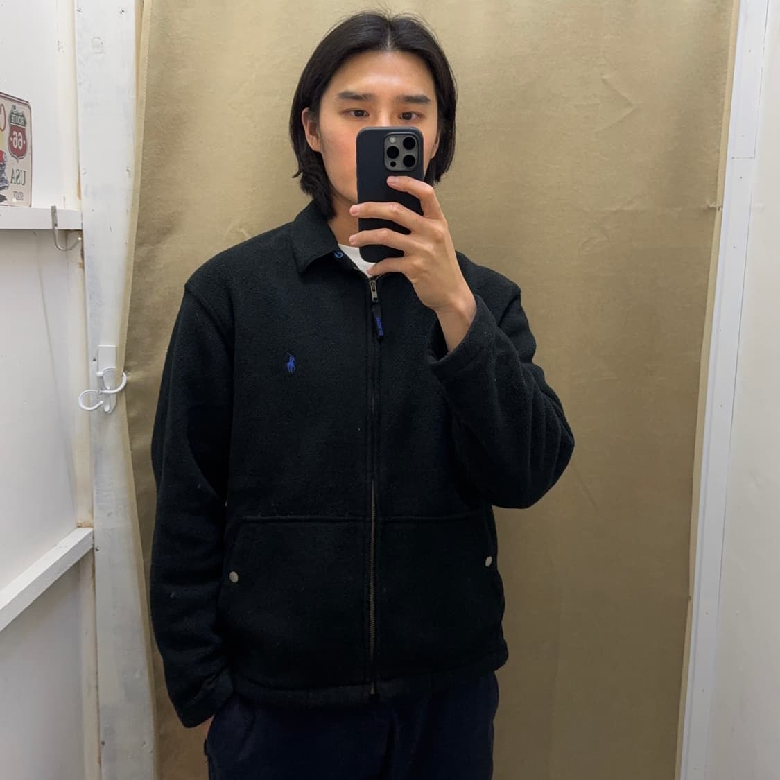 폴로 골프 플리스 집업 블루종 자켓 상품이미지6