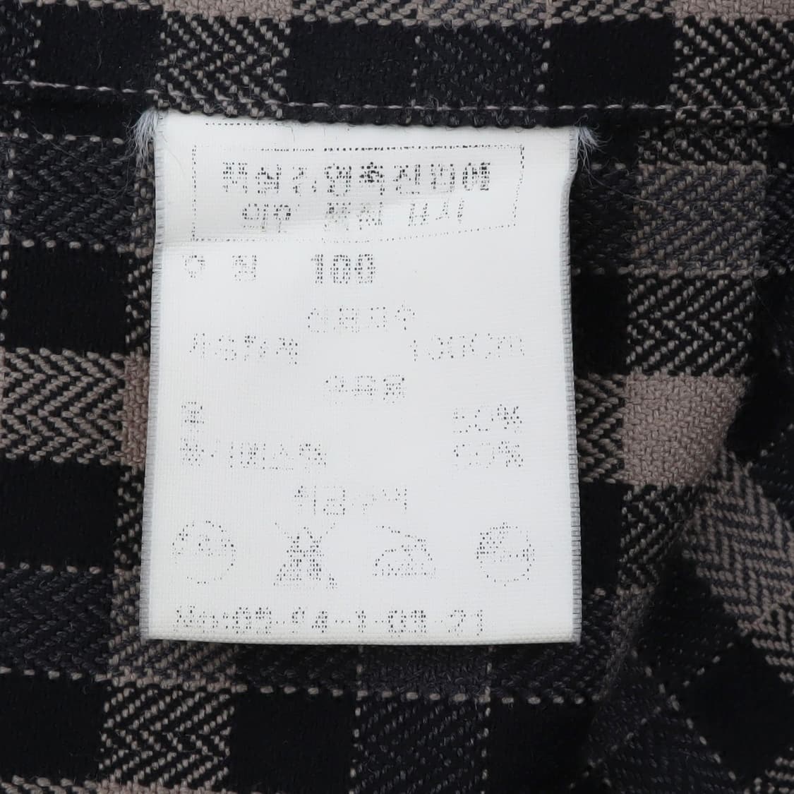 입생로랑 90s 포켓 로고 플레이드 체크 울 셔츠 상품이미지9