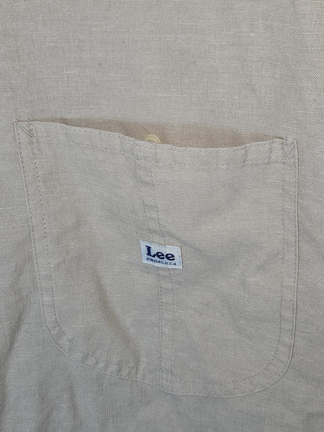 LEE 리 오픈카라 린넨 반팔셔츠 마 L 상품이미지2