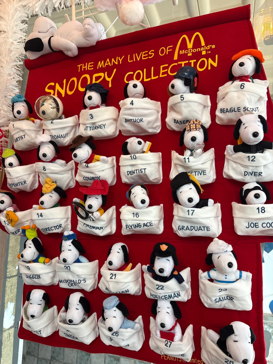 스누피 달력 직업인형 맥도날드 빈티지  상품이미지1