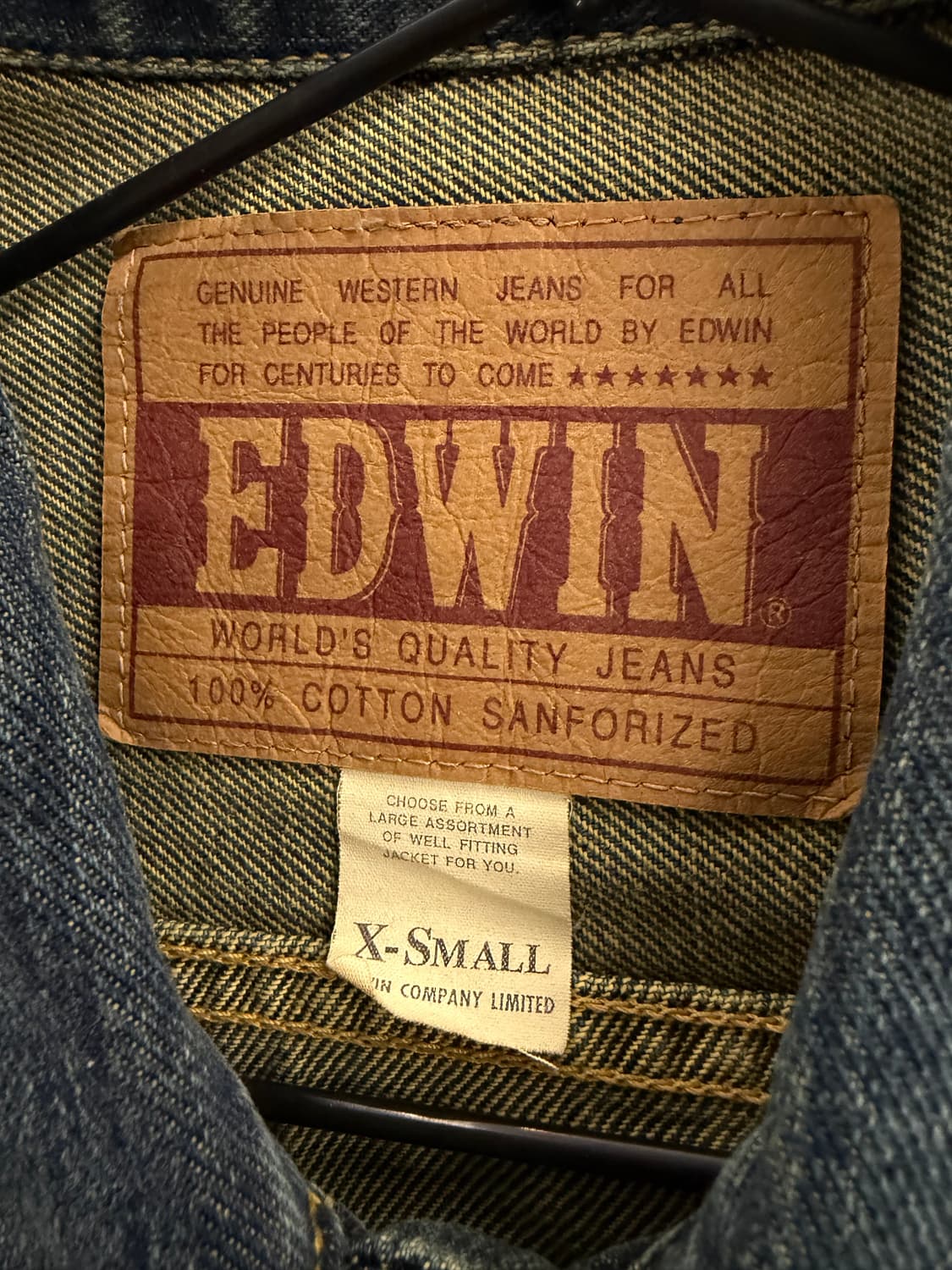 Edwin 90's vintage denim trucker jacket  상품이미지8