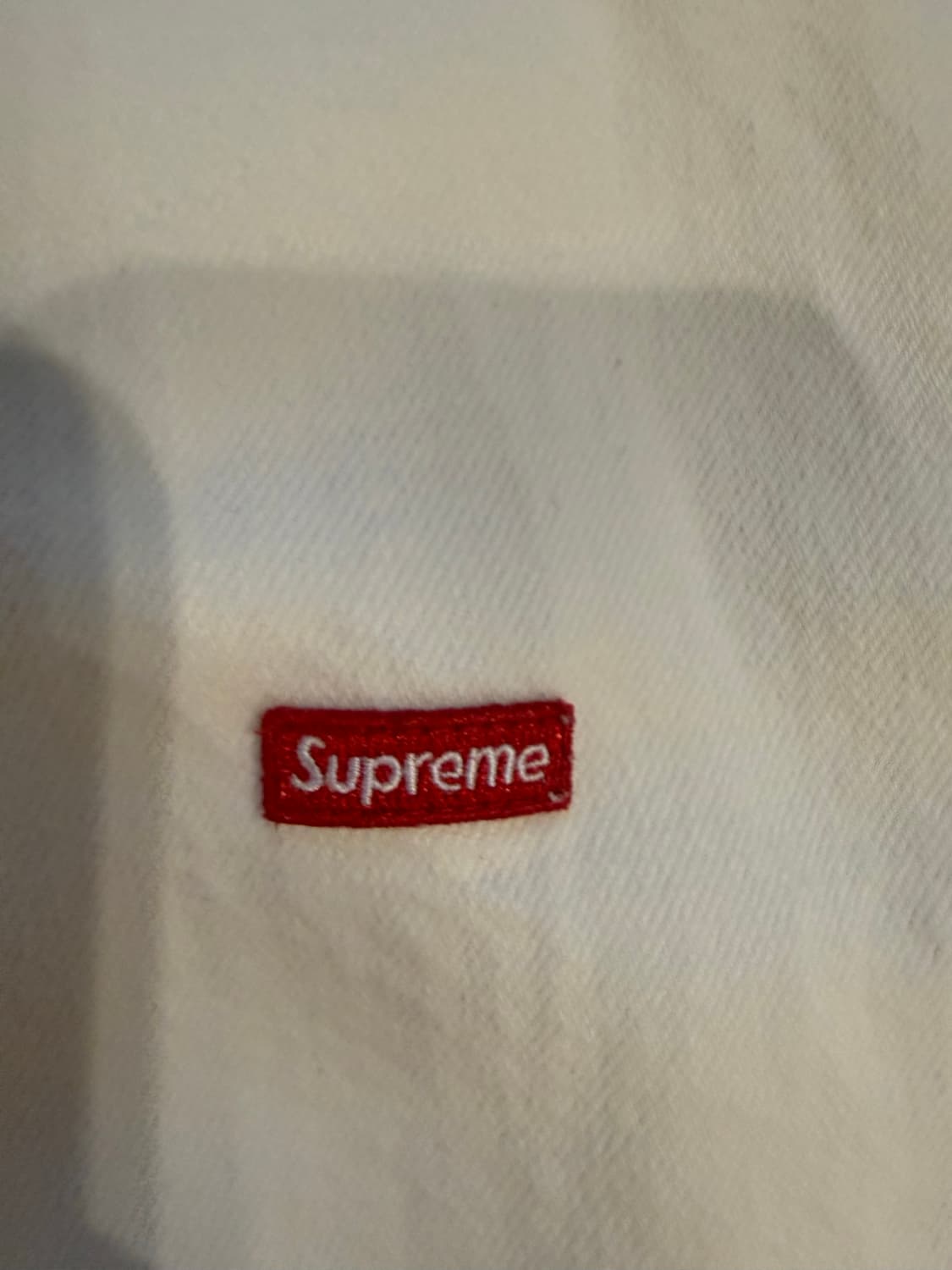 슈프림 화이트 데님 셔츠 L 상품이미지3