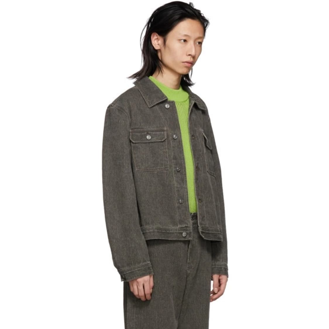 Our Legacy 그레이 리넨 코티드 데님 셋업 상품이미지2