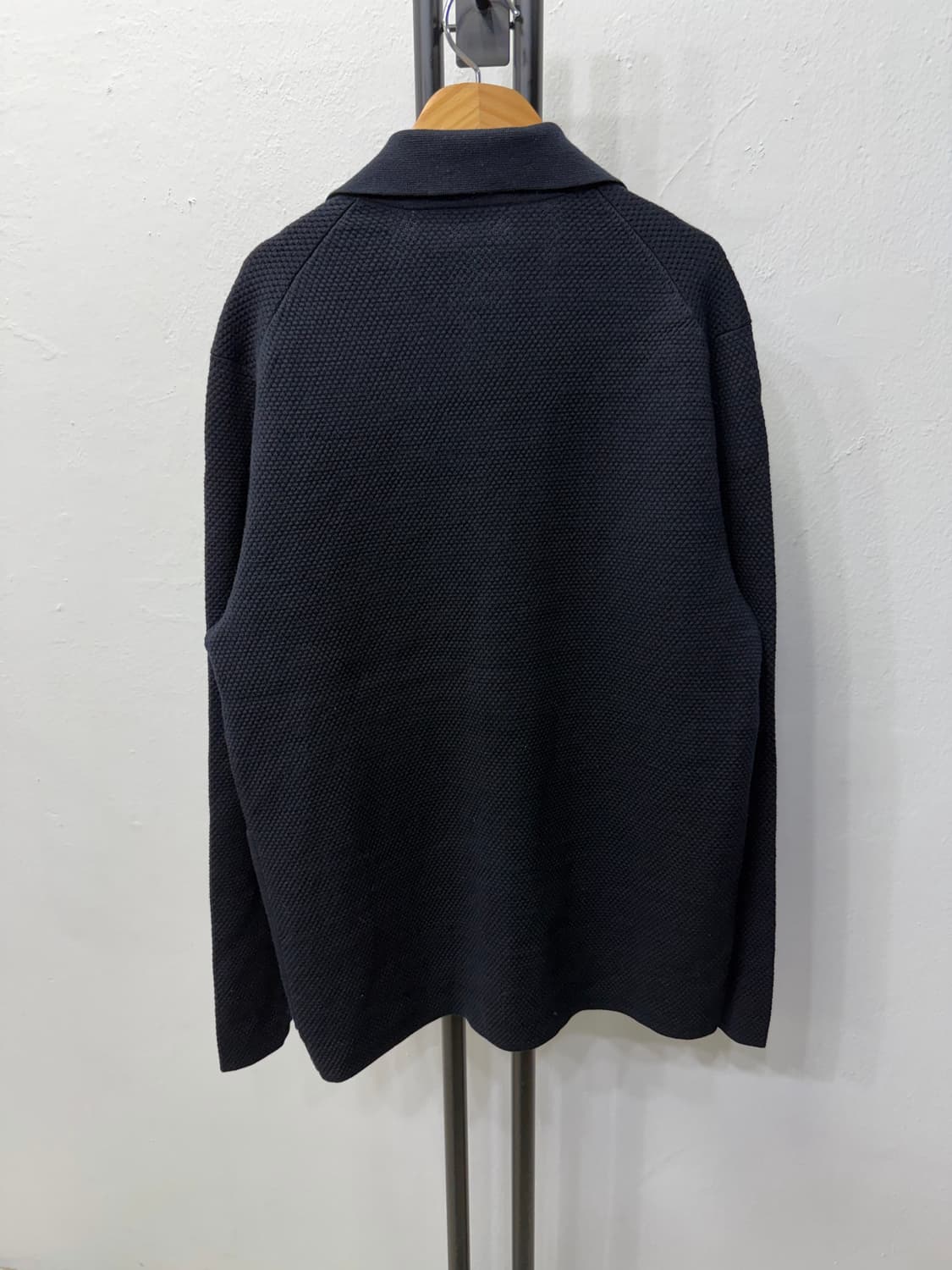 정품) COS 코스 남성 블랙 셔츠형 니트 가디건 M 상품이미지5