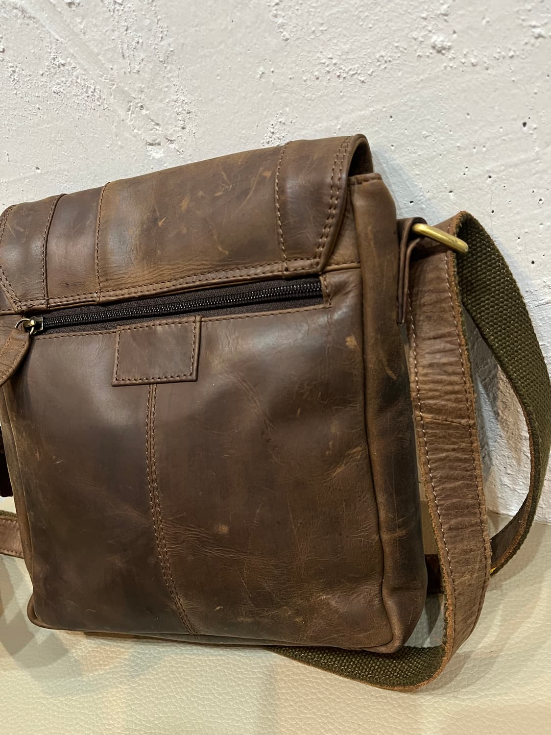 Made in ITALY 리얼레더 빈티지 크로스백 상품이미지4