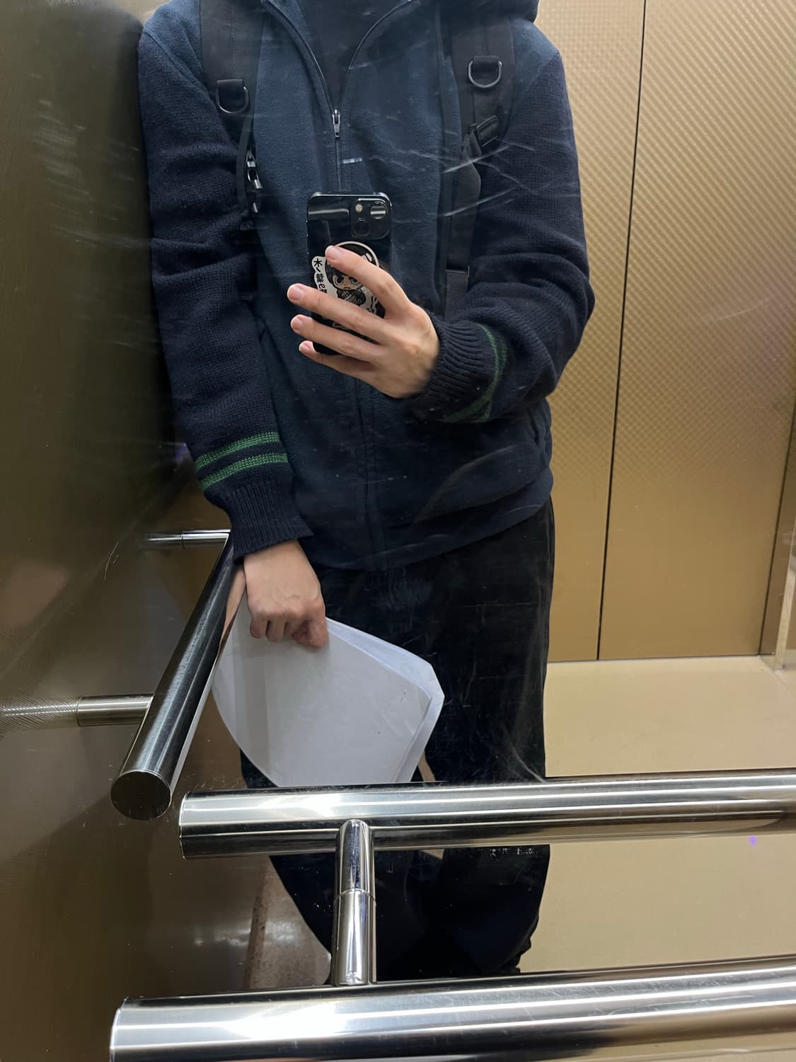 꼼데 후리스 후드집업 상품이미지1