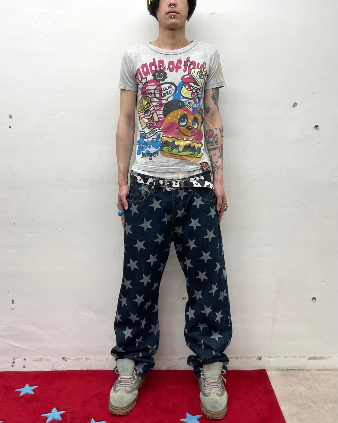Love Fast Food Grey T-Shirt 상품이미지4