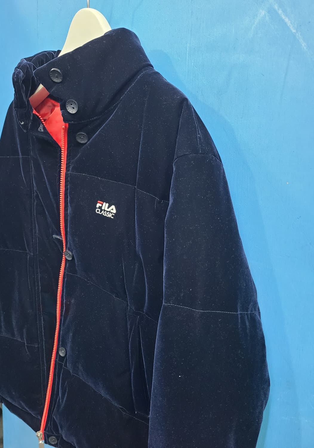 20살 빈티지 휠라 벨벳 푸퍼패딩 like 폴로 상품이미지4