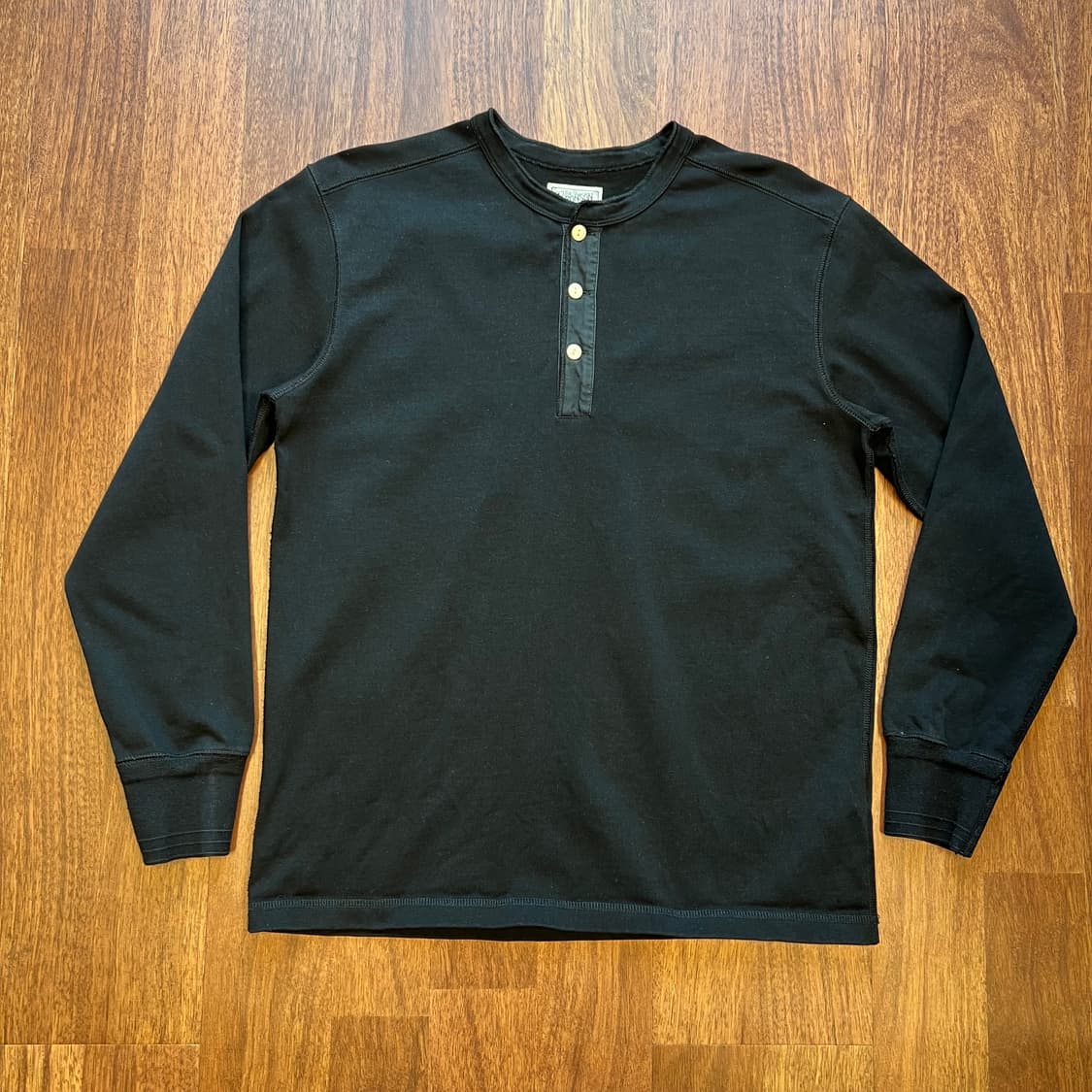 [2XL]브론슨 롱슬리브 헨리넥 블랙  상품이미지2