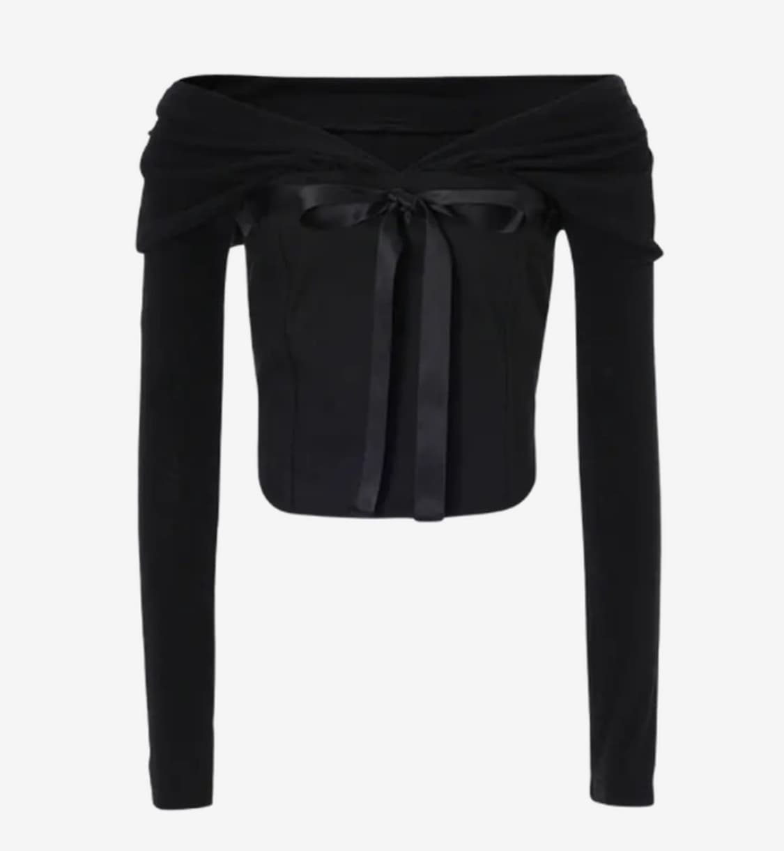 낫유어로즈 미우탑 Miu Top 블랙 상품이미지1