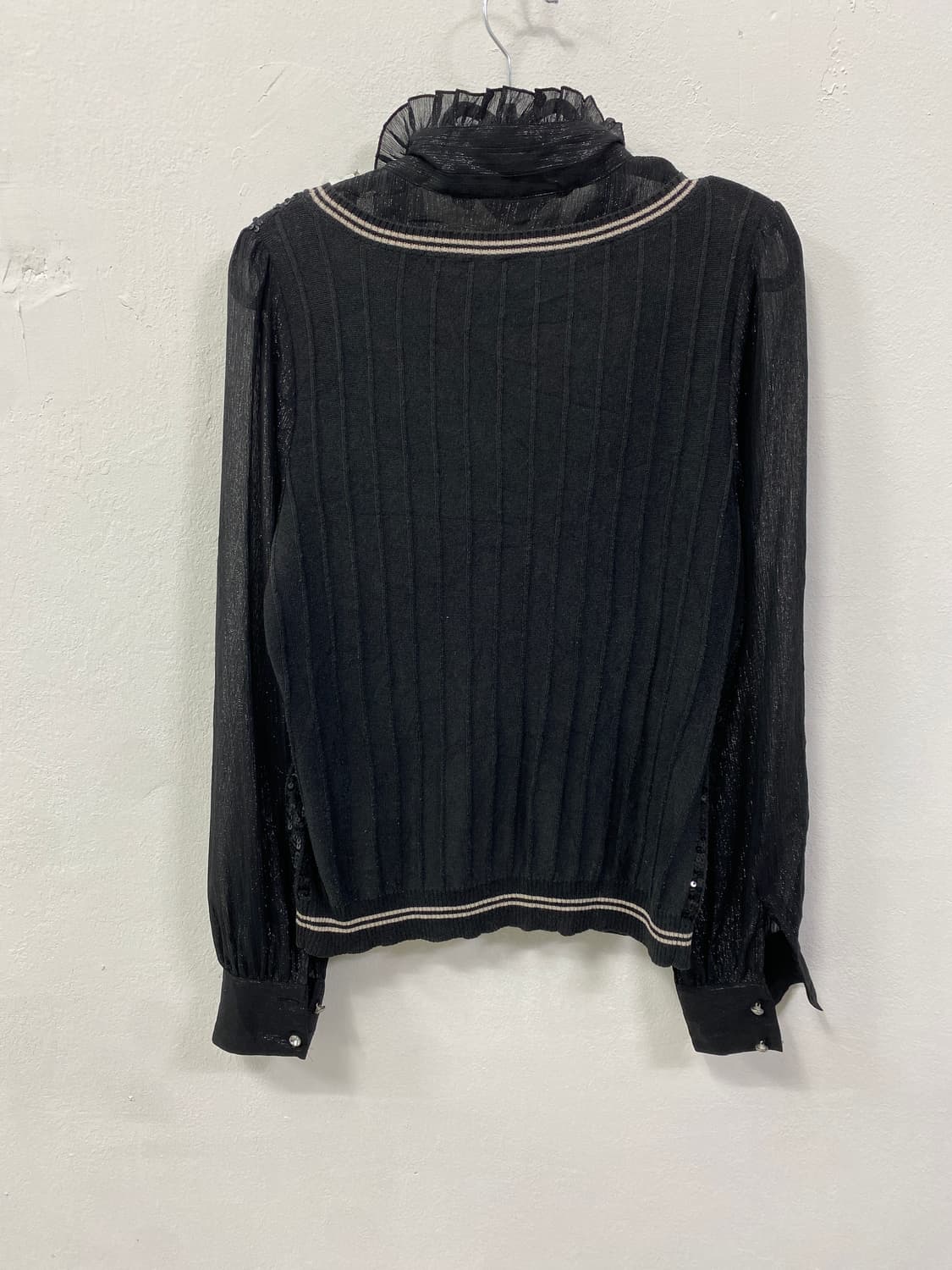 [BADINA] 고딕 레이스 펑크 글리터 블라우스 상품이미지5