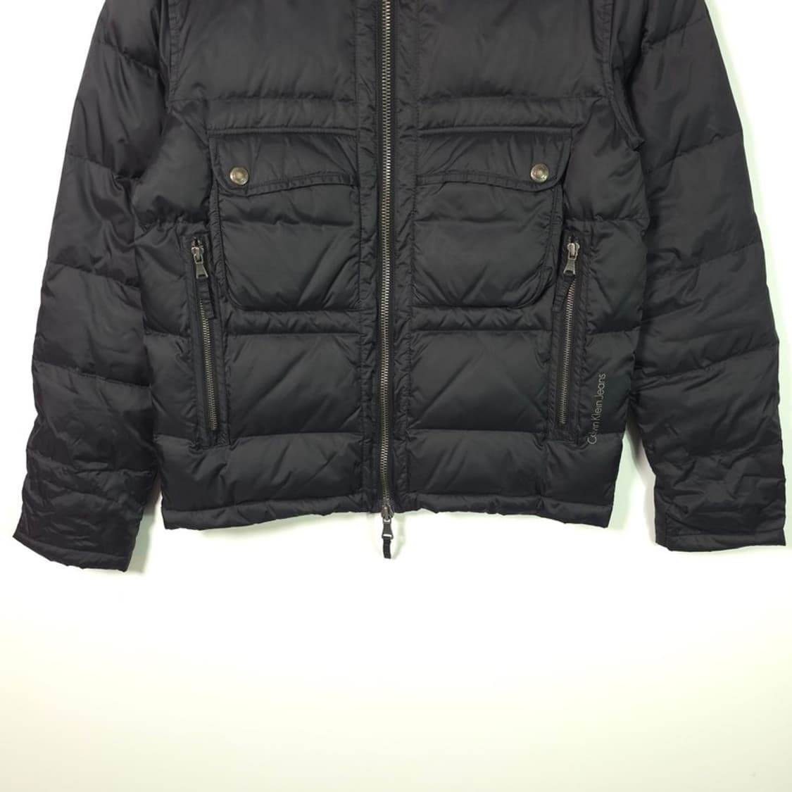 Y2K Vintage 캘빈클라인 진 아카이브 포켓 디테일 다운 자켓 M 상품이미지4