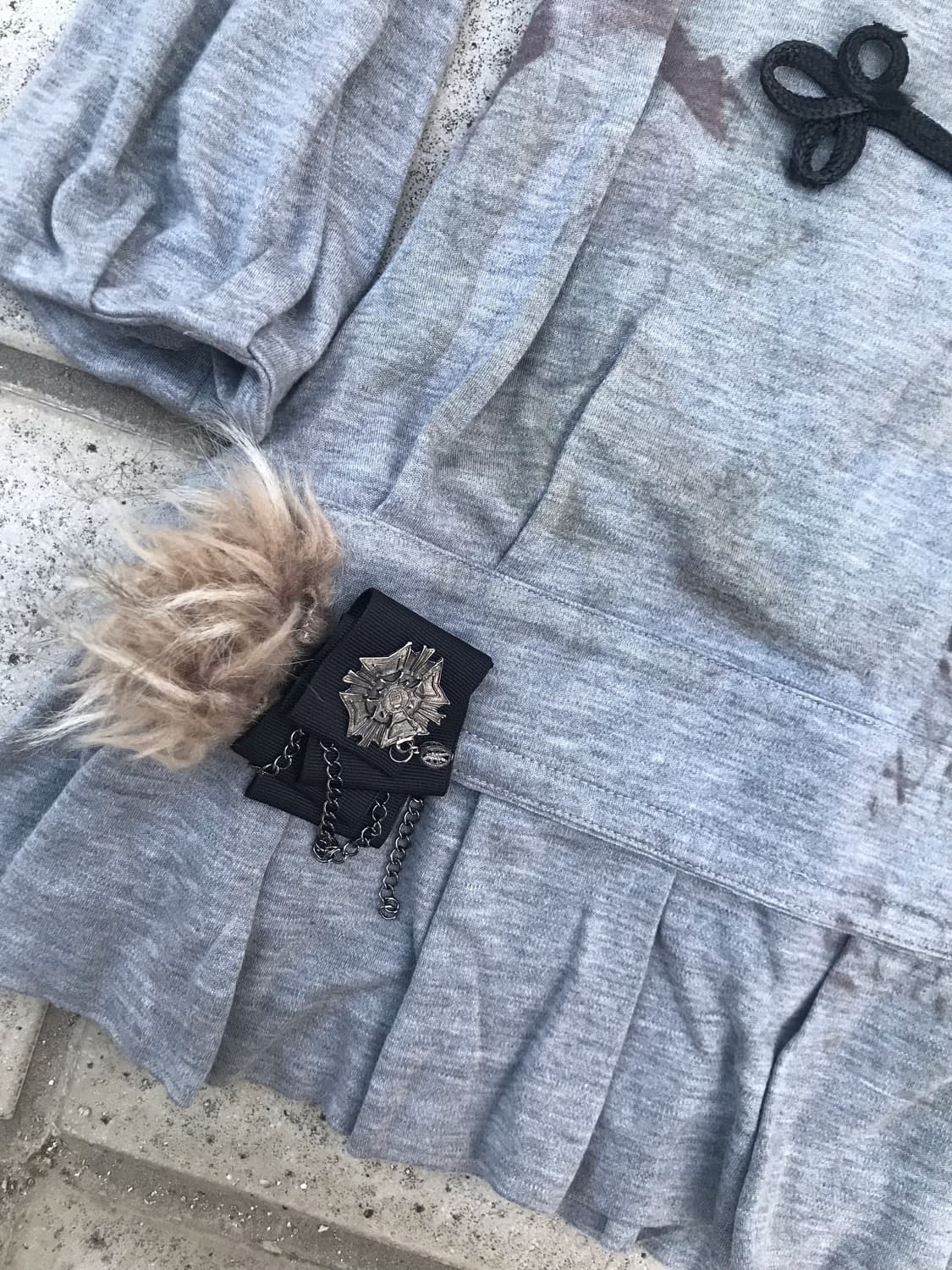 Grunge Military Trim Dress 상품이미지5