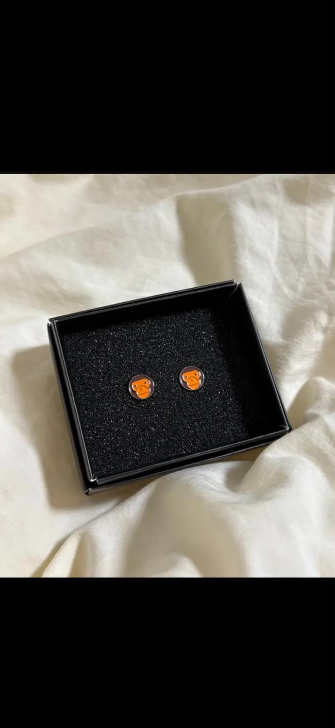 🐵[베이프] 베이비 마일로 귀걸이🧡 상품이미지1
