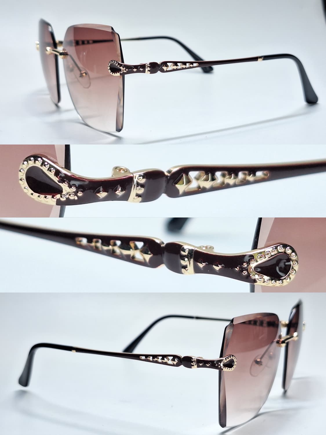 일본 수입 그라데이션 무테 선글라스/ y2k 빈티지 레트로 클래식 패션  상품이미지6