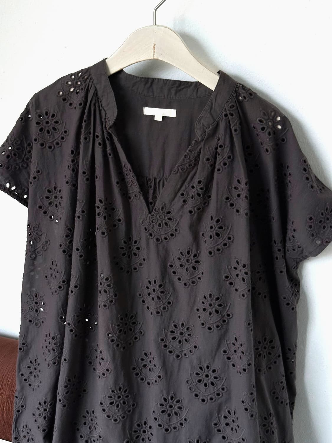 Punching design stitch cotton onepiece 상품이미지5