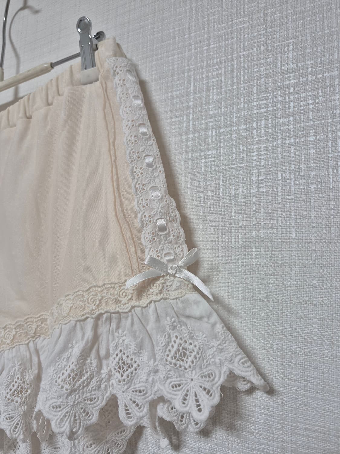 Language 히메갸루 면레이스 스카팡 아이보리 상품이미지2