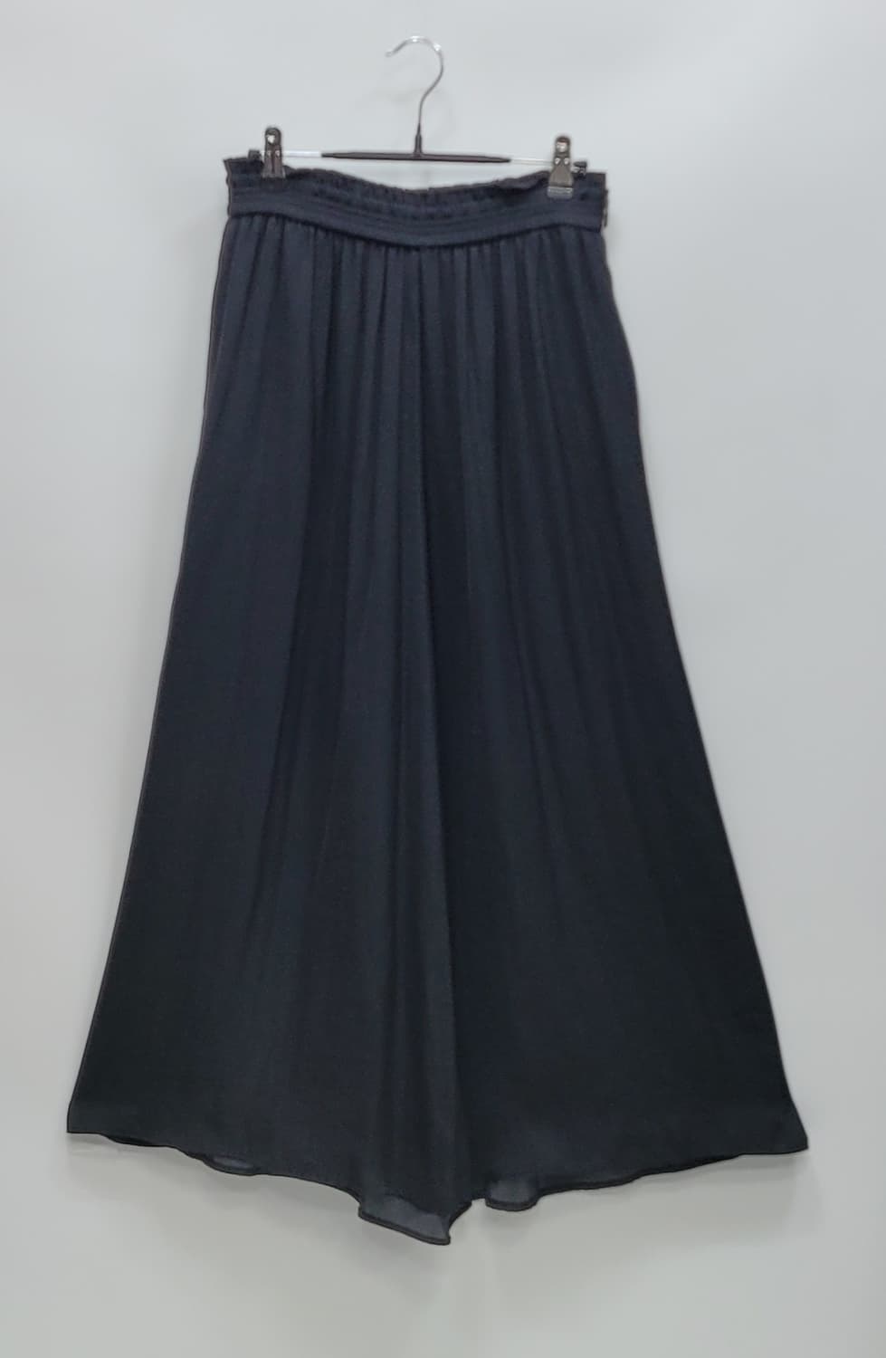 SISLEY 시슬리 밴딩 와이드 팬츠 / 여 70-98 (44) 블랙
 상품이미지1