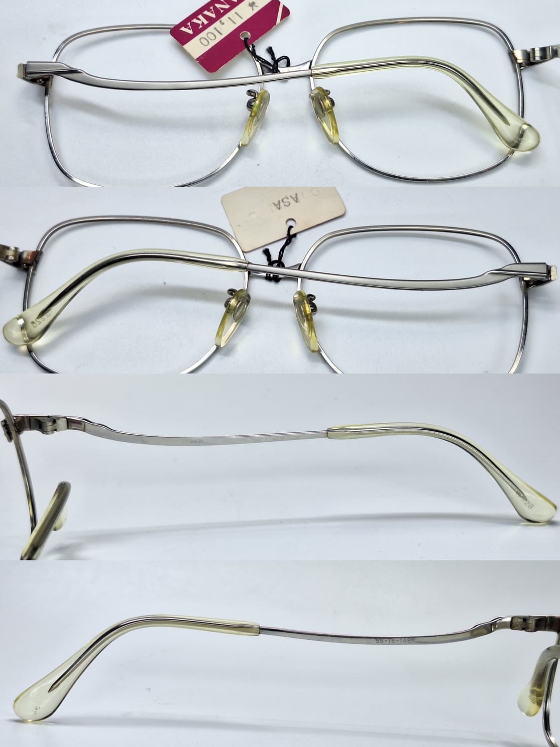 80s 일본제 빈티지 데드스톡/SPM 선플래티늄 웰링턴 안경테 56mm 상품이미지3
