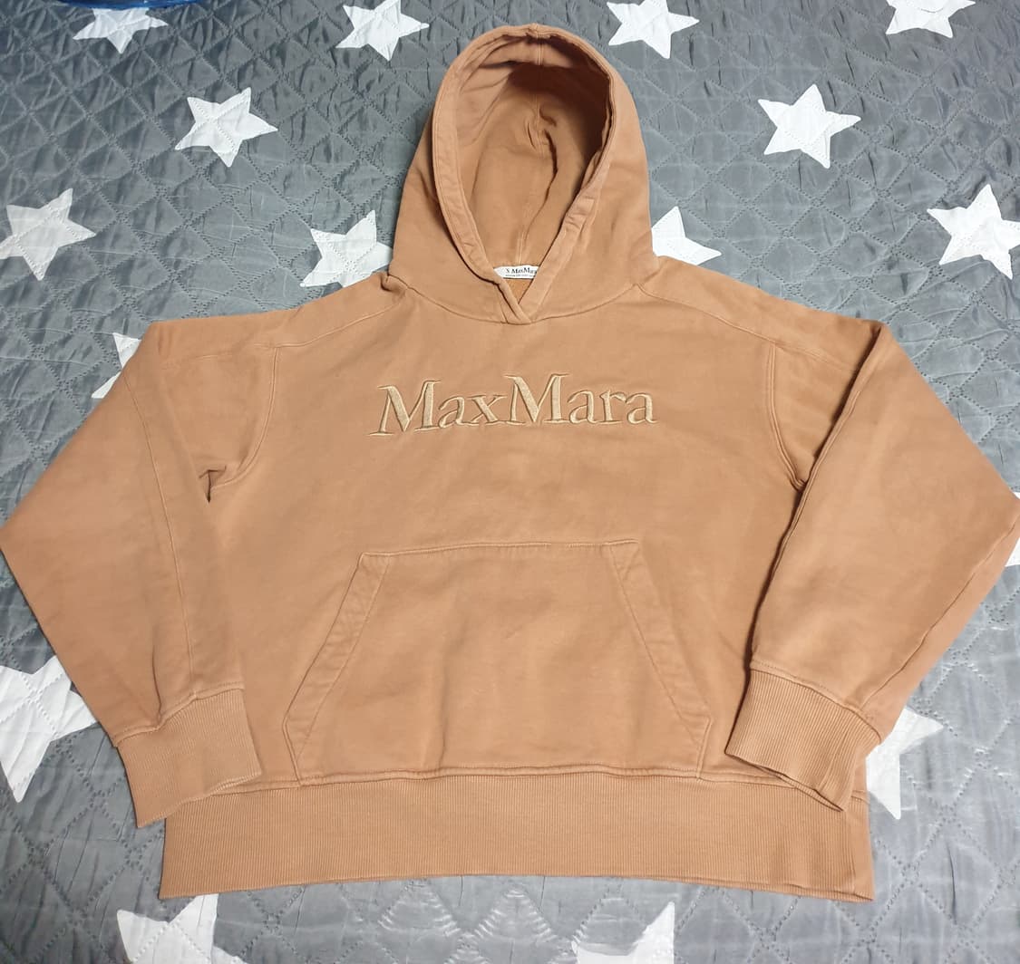(정품) S막스마라 댄디 코튼 저지 후드티 카멜 (M) 상품이미지1