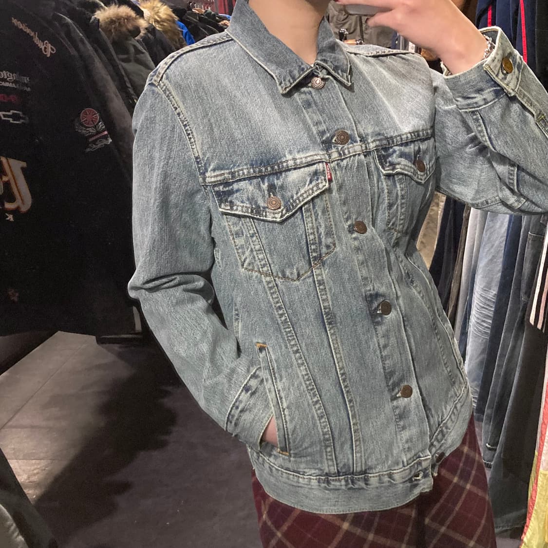 [IM]리바이스 워싱 연청 데님자켓 상품이미지6