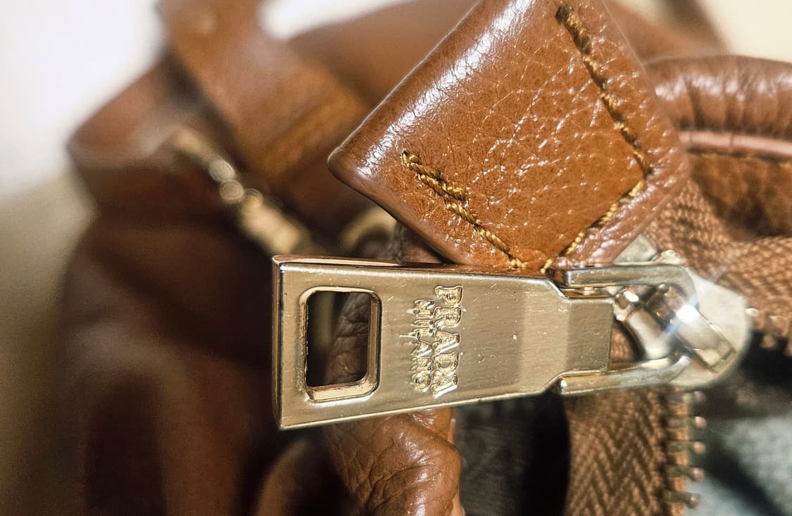 프라다 브라운 양가죽 토트&크로스백 정품 상품이미지7