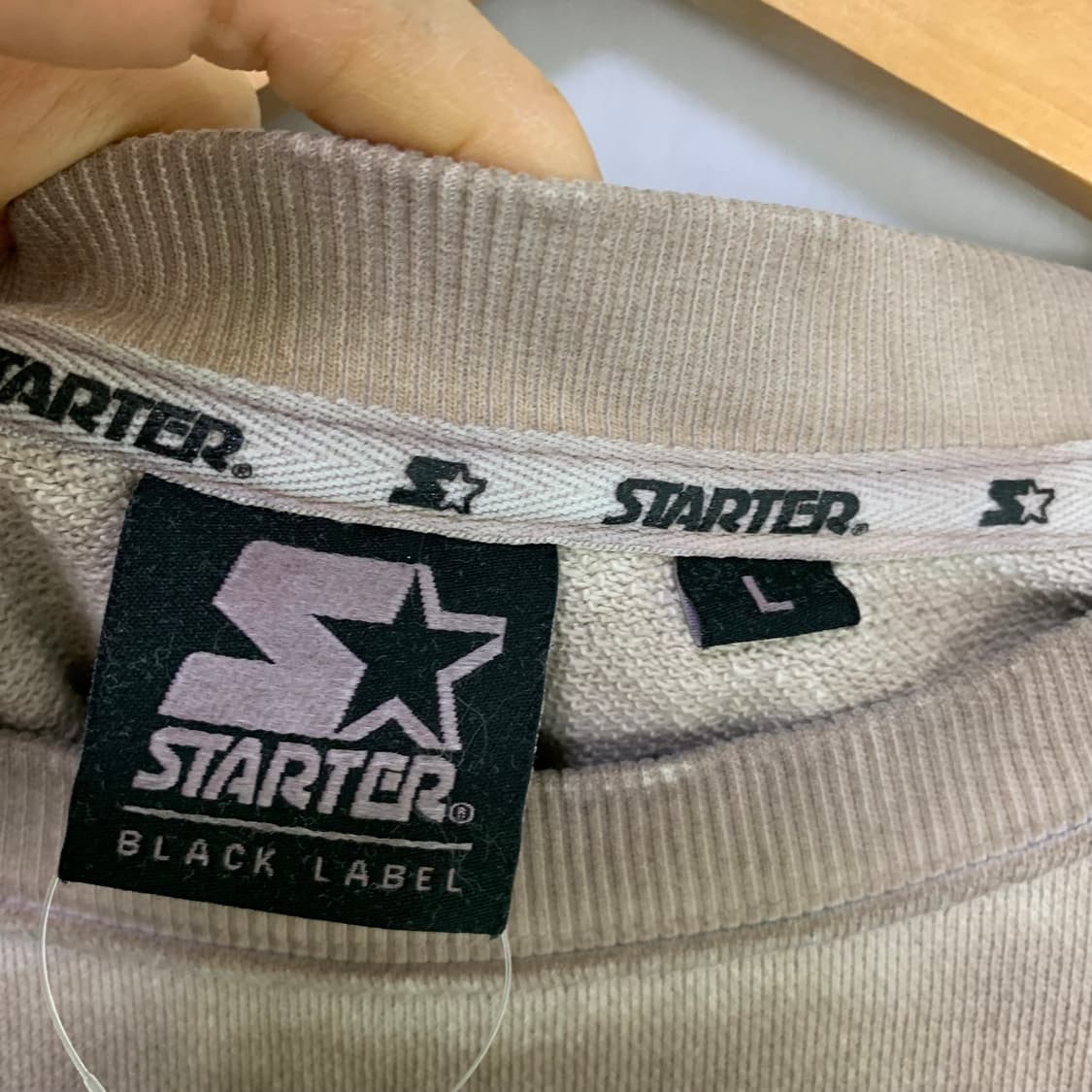 스타터 그런지 워싱 맨투맨 티셔츠 빈티지 브라운 남성 L 상품이미지9