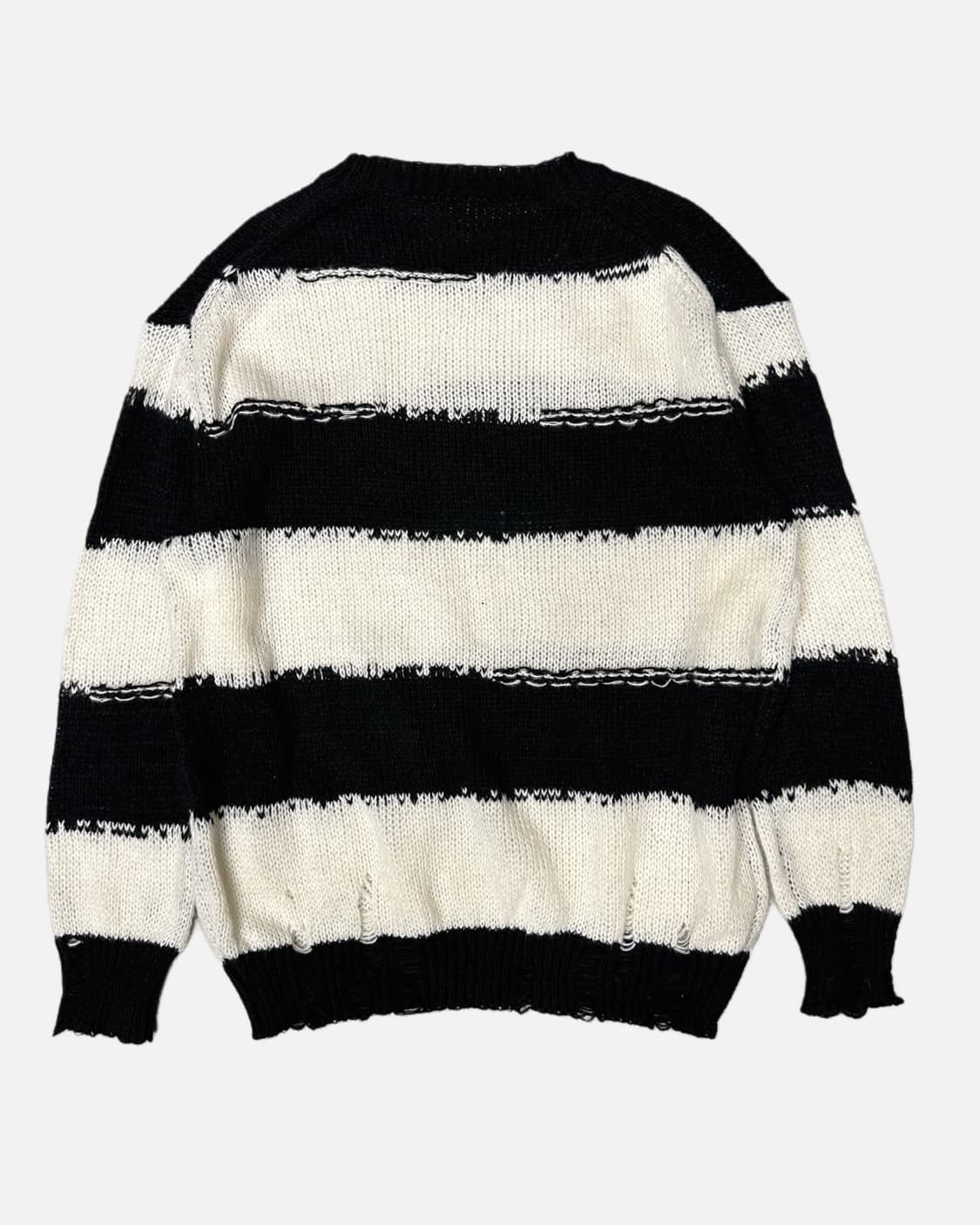distressed detail stripe knit 상품이미지4