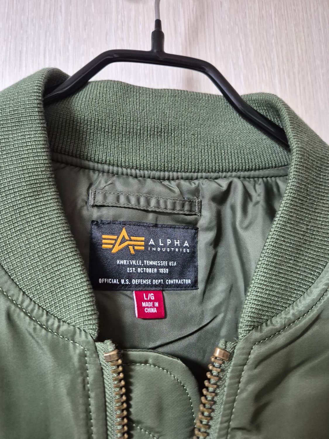 알파 인더스트리 MA-1 봄버 모드 플라이트 자켓 마원 파일럿 항공점퍼 상품이미지4