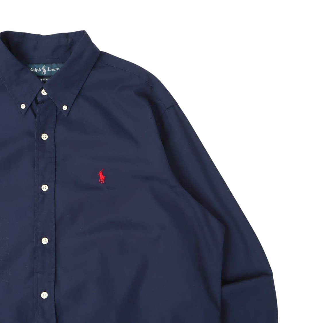 폴로 랄프로렌 네이비 레드포니 커스텀 핏 코튼 셔츠 상품이미지3