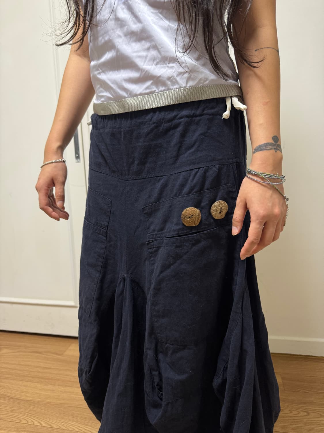 Vintage Button Ballon Skirt 상품이미지5