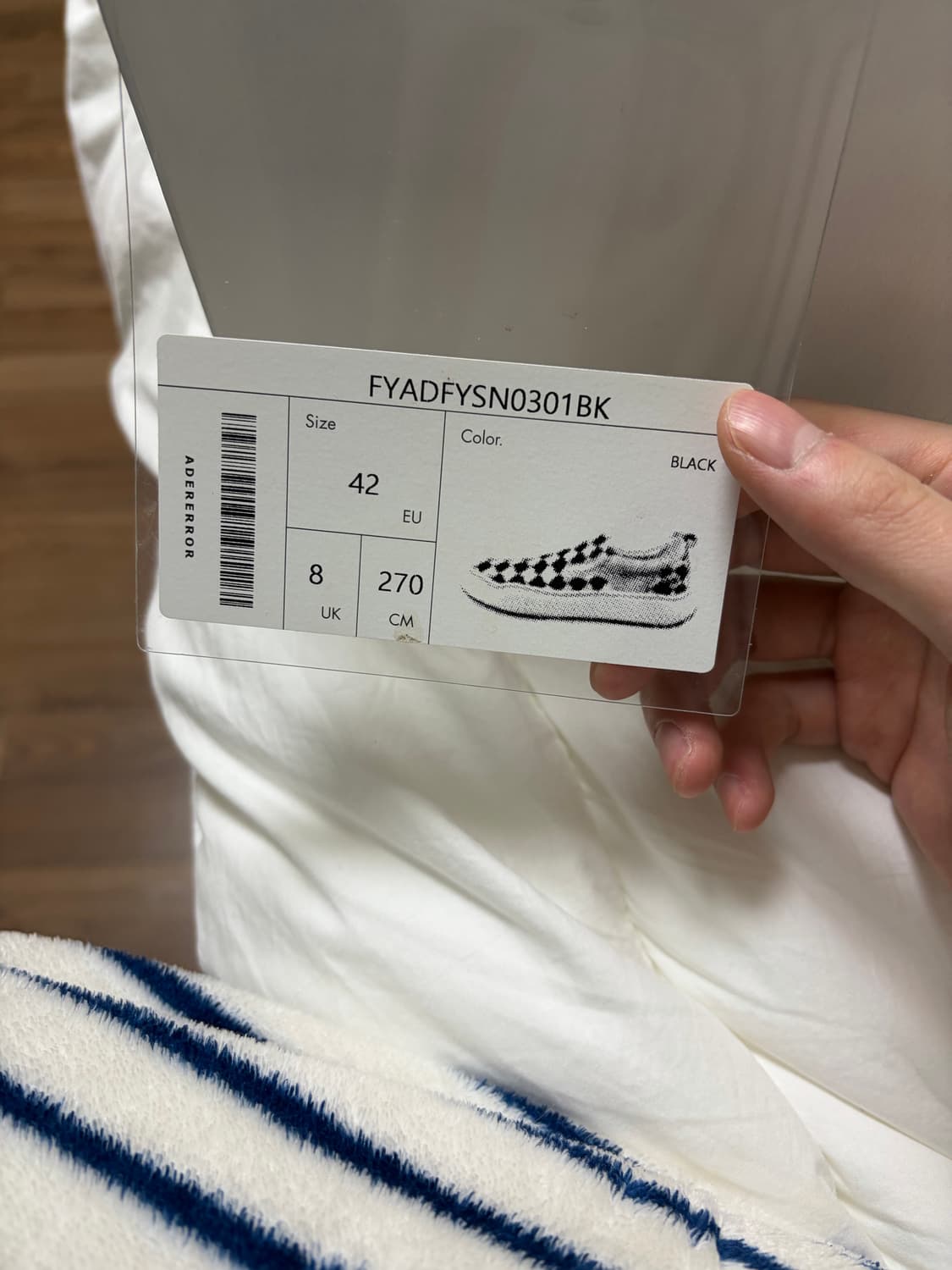 아더에러 log LAD tenit noir 42size 상품이미지8