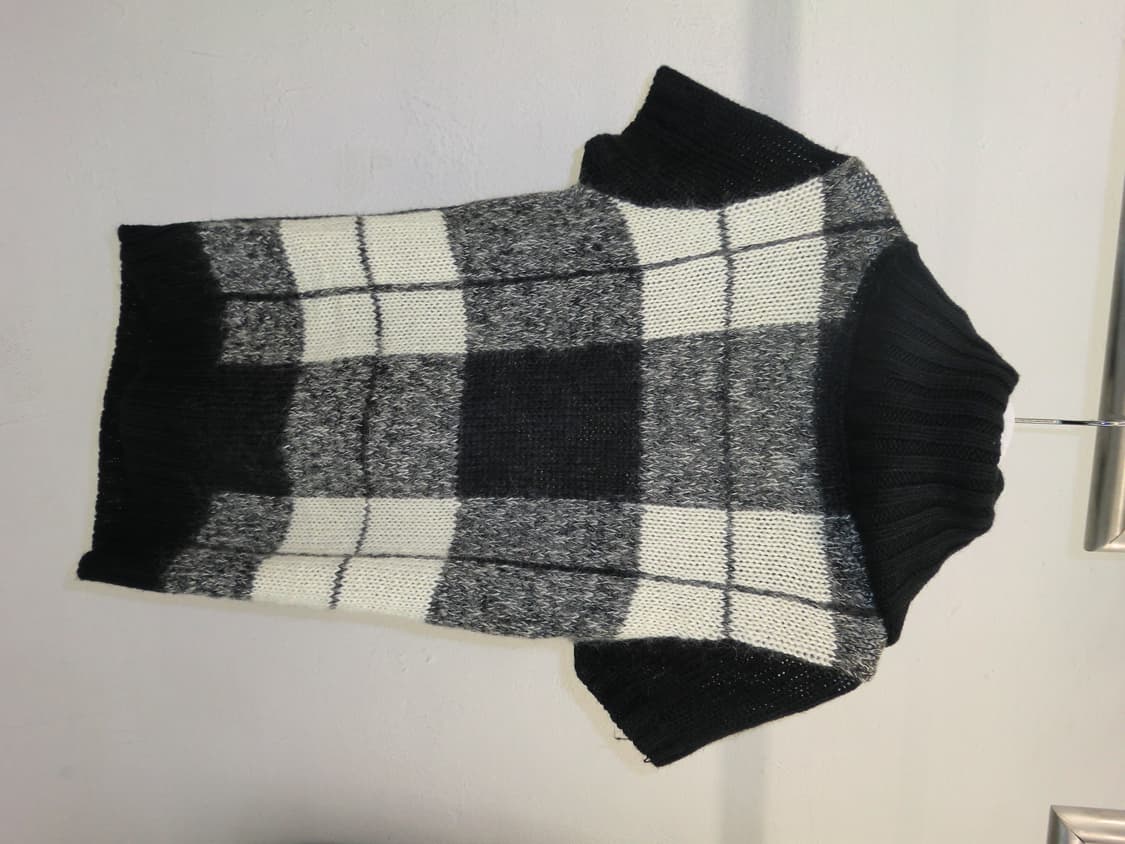 Checkered pattern tutleneck knit 상품이미지2
