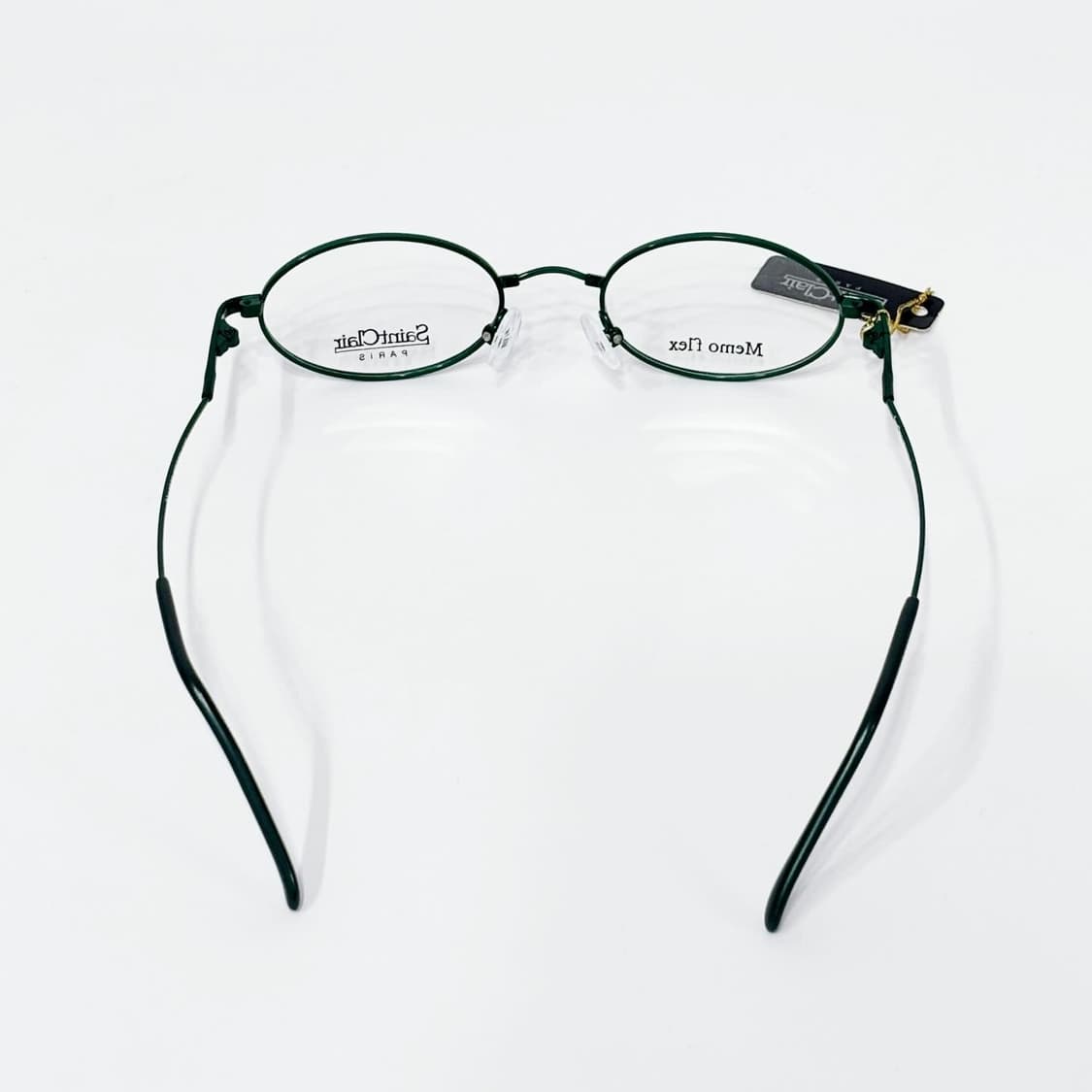 Saint clair 오벌 그린 메탈 데드스탁 빈티지안경 상품이미지4