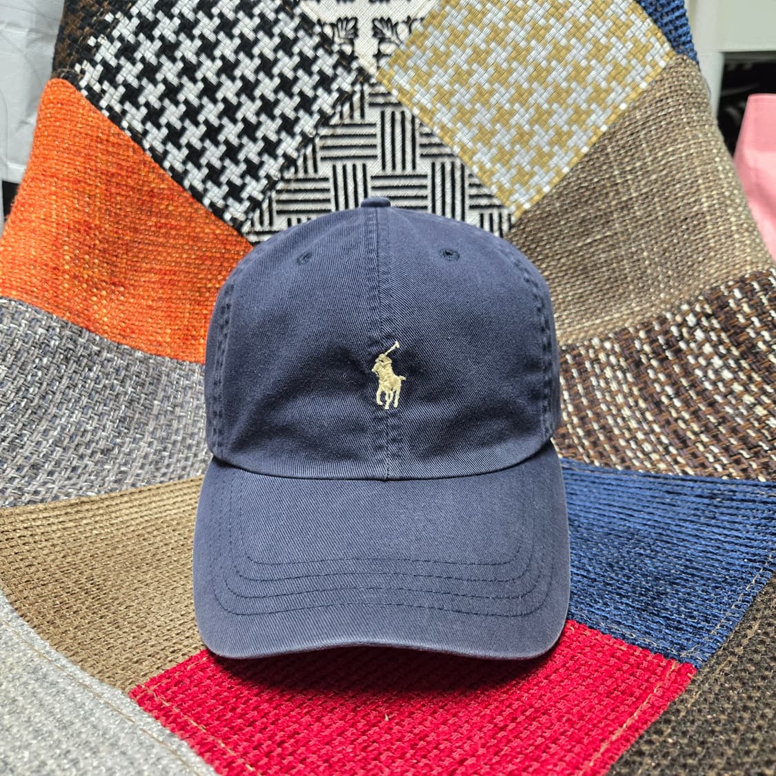OS 폴로랄프로렌 구형 가죽끈 볼캡 네이비 상품이미지1
