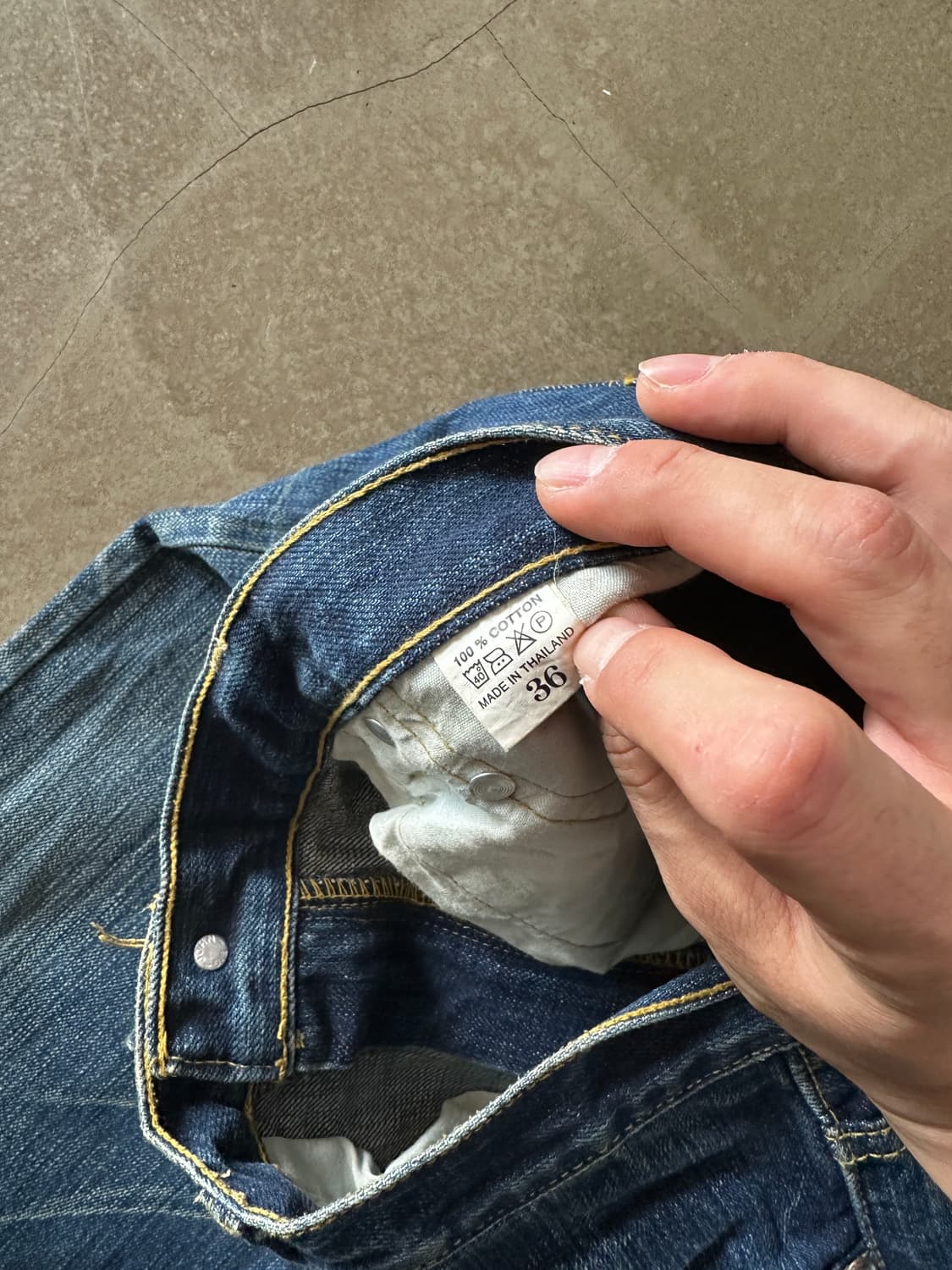 BIG JOHN Selvedge Denim Pants W36 셀비지 상품이미지7