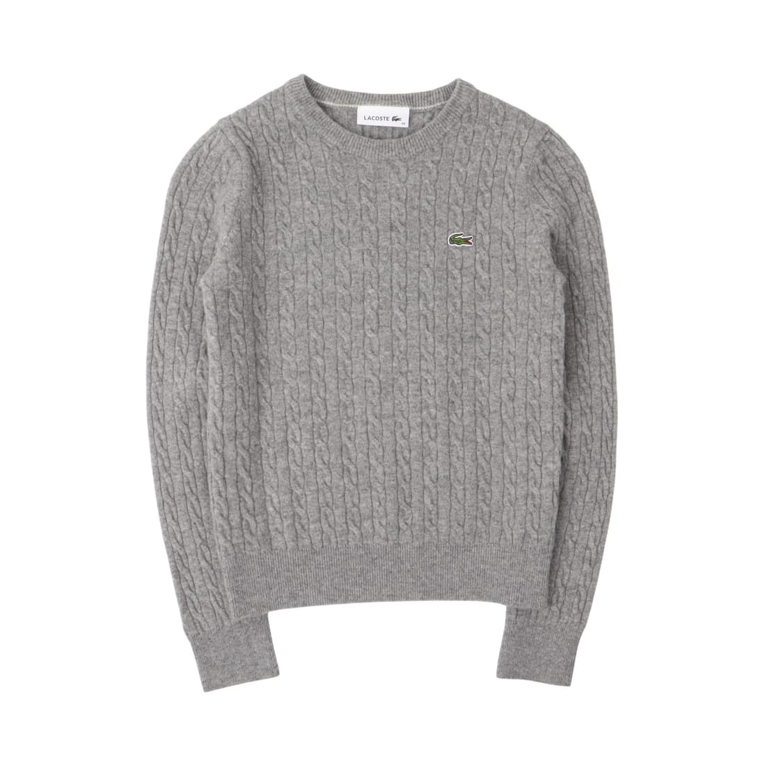라코스테 그레이 울 케이블 니트 상품이미지1
