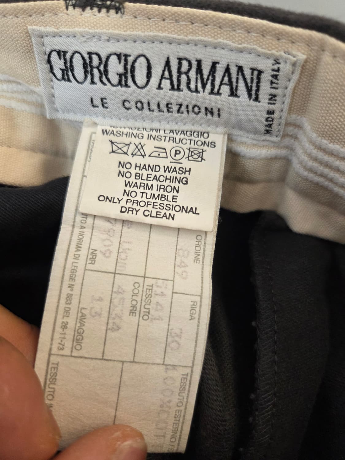 빈티지 조르지오 아르마니 르 콜레지오니 와이드 슬랙스  상품이미지3