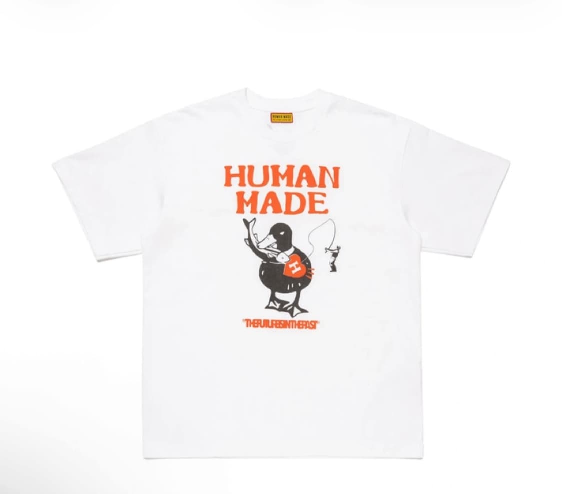 2XL(XXL) 휴먼 메이드 그래픽 티셔츠 화이트 상품이미지1