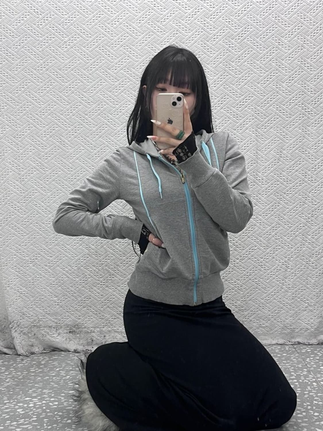 푸마 빈티지 Y2K 대장급 드레이프 포켓 후드집업 M C09396 상품이미지1