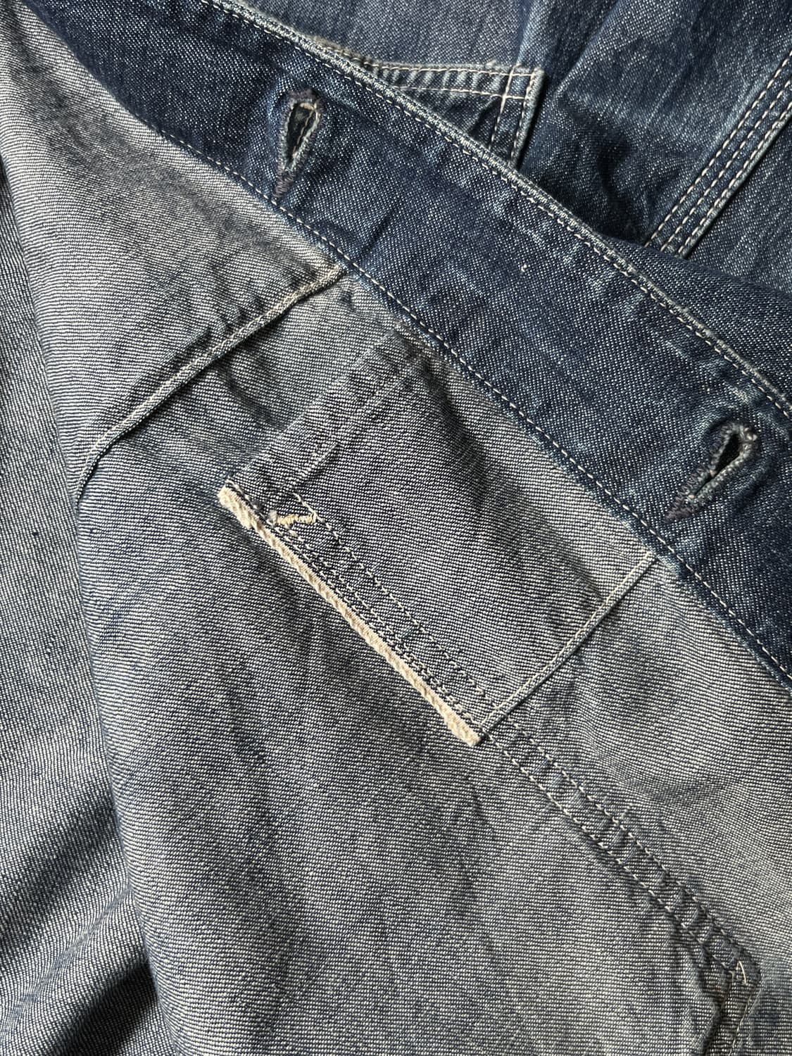 [L]WAREHOUSE 웨어하우스 빈티지 워싱 데님 초어 자켓 상품이미지6