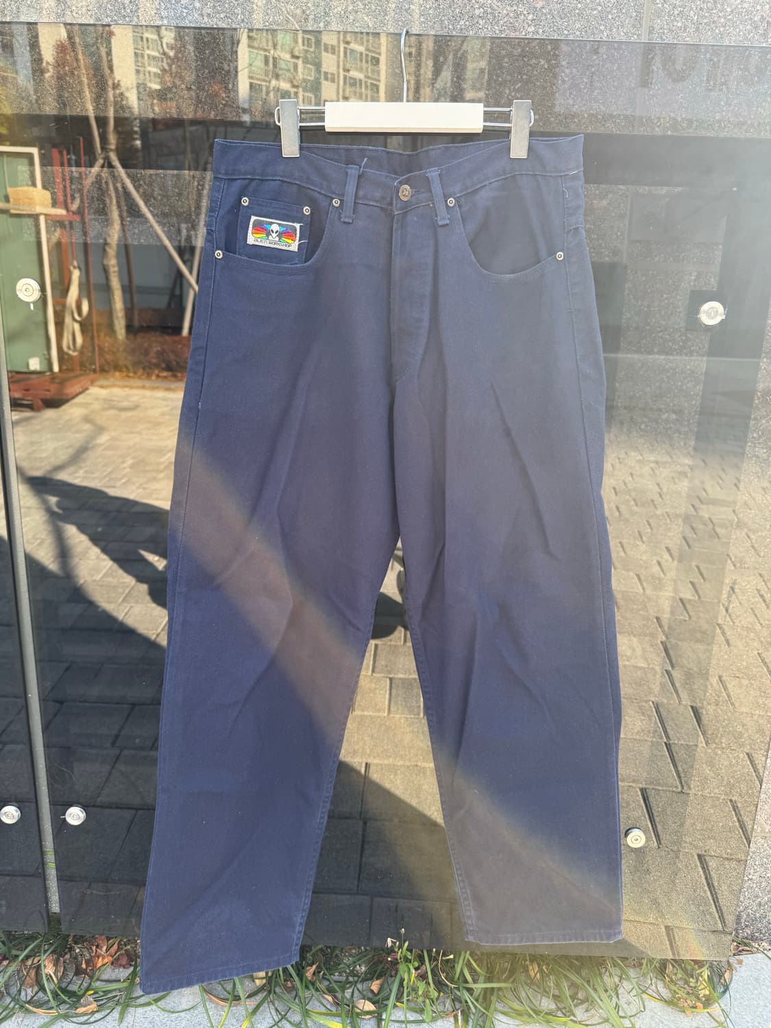 00s 에일리언워크샵 네이비팬츠 상품이미지2