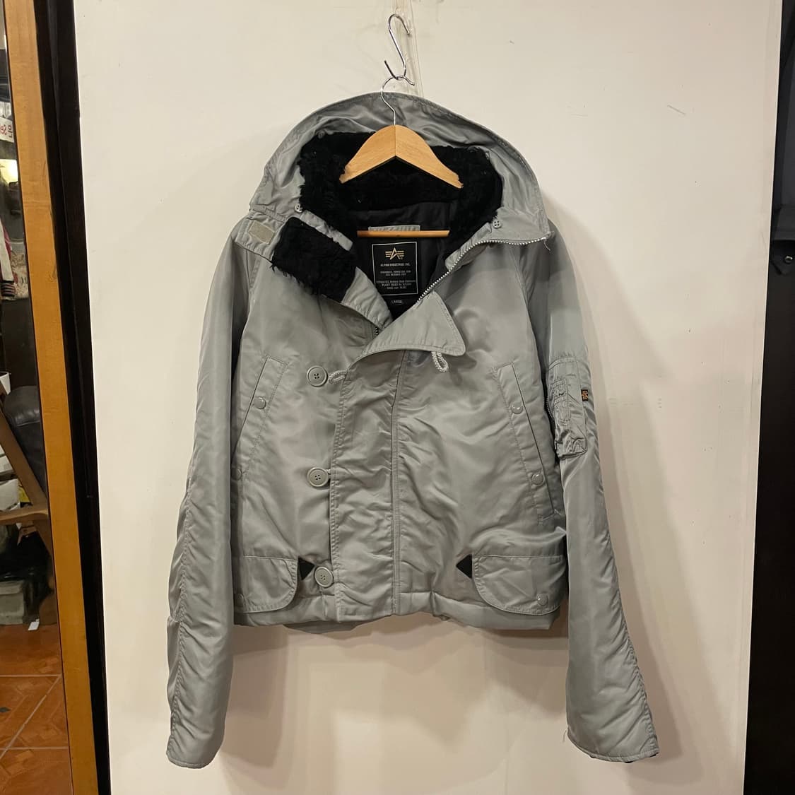 알파인더스트리 리메이크 크롭봄버 L 상품이미지2