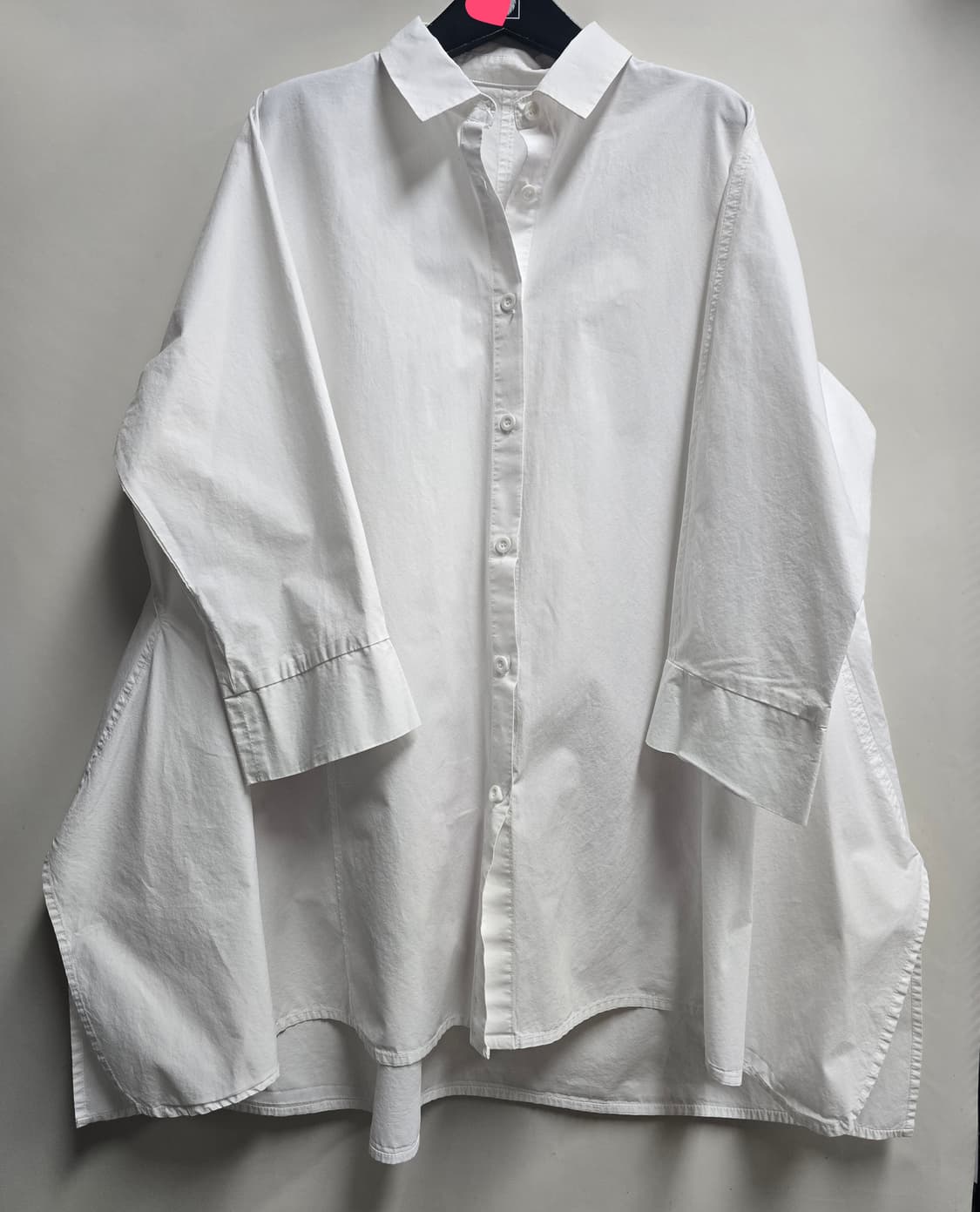 면 루즈핏. 롱  자수 셔츠 Free 상품이미지1