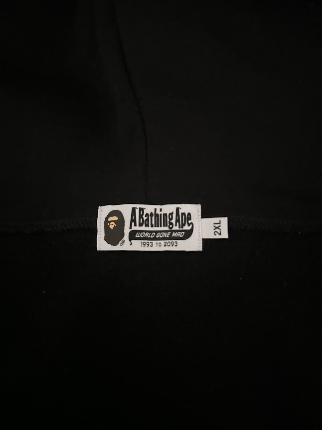 베이프 타이거 풀 집 후드 블랙 2xl 상품이미지4