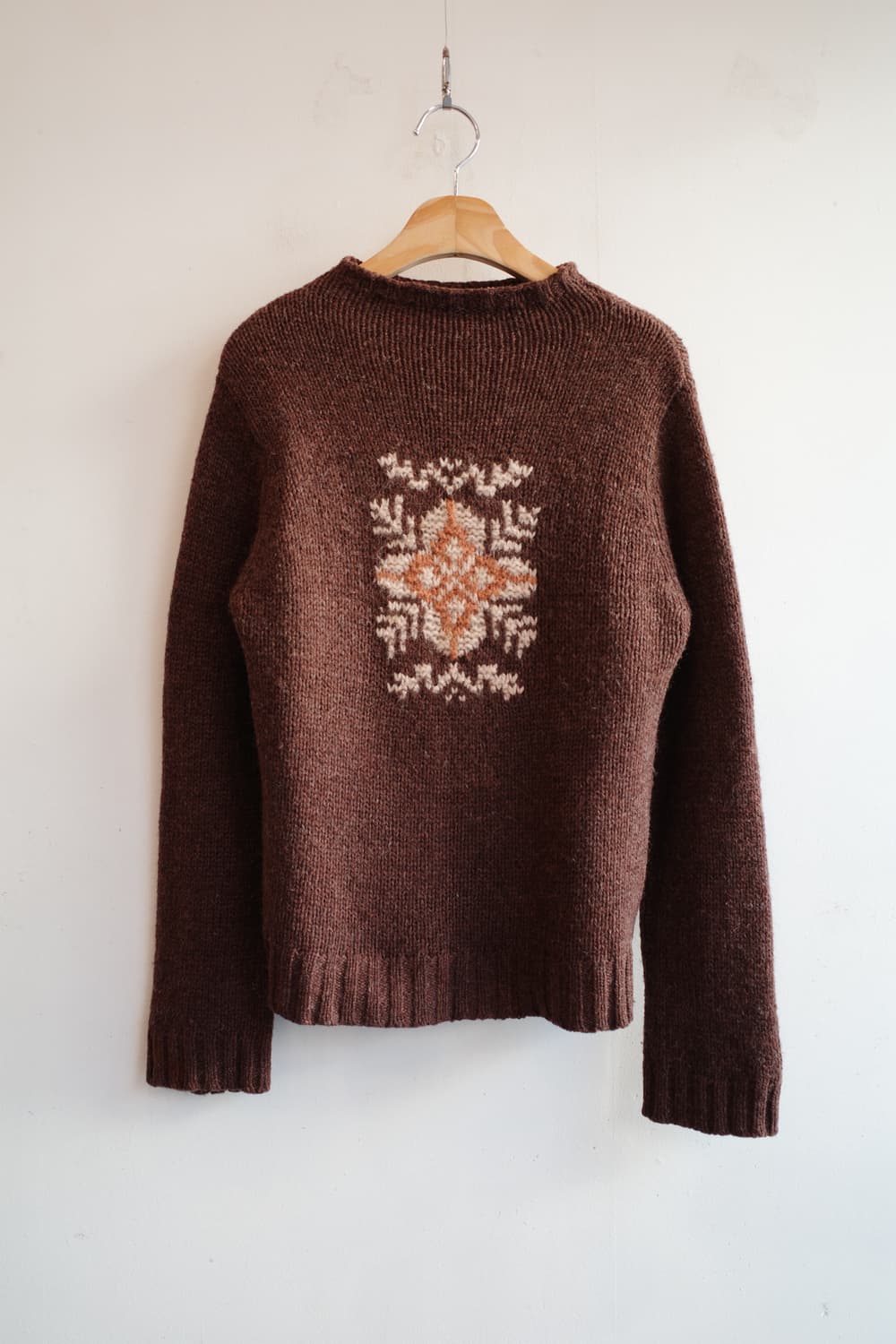 Japan brand 눈꽃 패턴 울 니트 상품이미지1