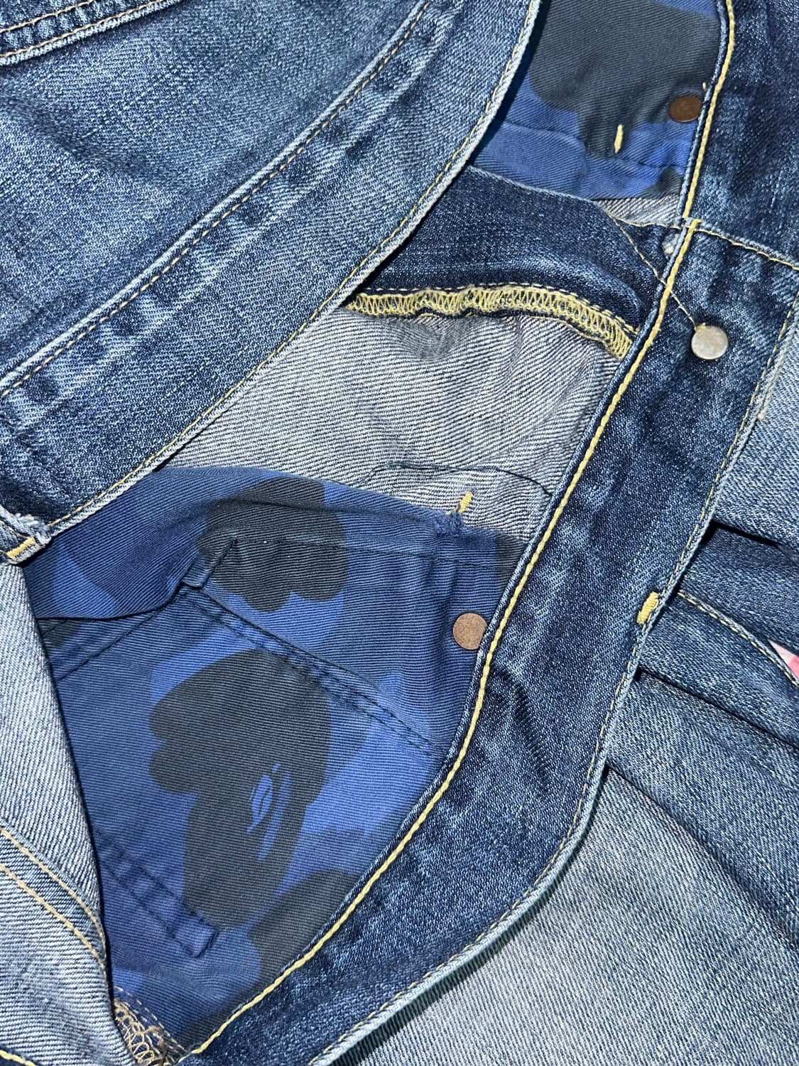 베이프 사루 데님팬츠 상품이미지4